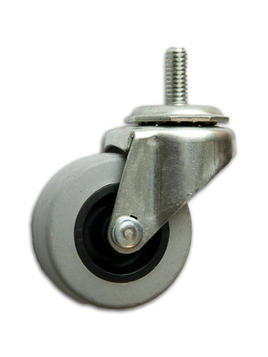 2" Swivel TPR Caster with 5/16" x 3/4" Threaded Stem