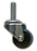 1-5/8" Swivel Rubber Caster with 3/8" x 1-1/2" Stem