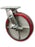 8" x 2" Swivel Caster Polyurethane on Iron Wheel with Brake