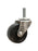 3" Swivel Soft Rubber Caster with 1/2" x 1-1/2" Stem