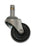 2" Swivel Rubber Caster with 7/16" x 1-3/8" Grip Ring Stem