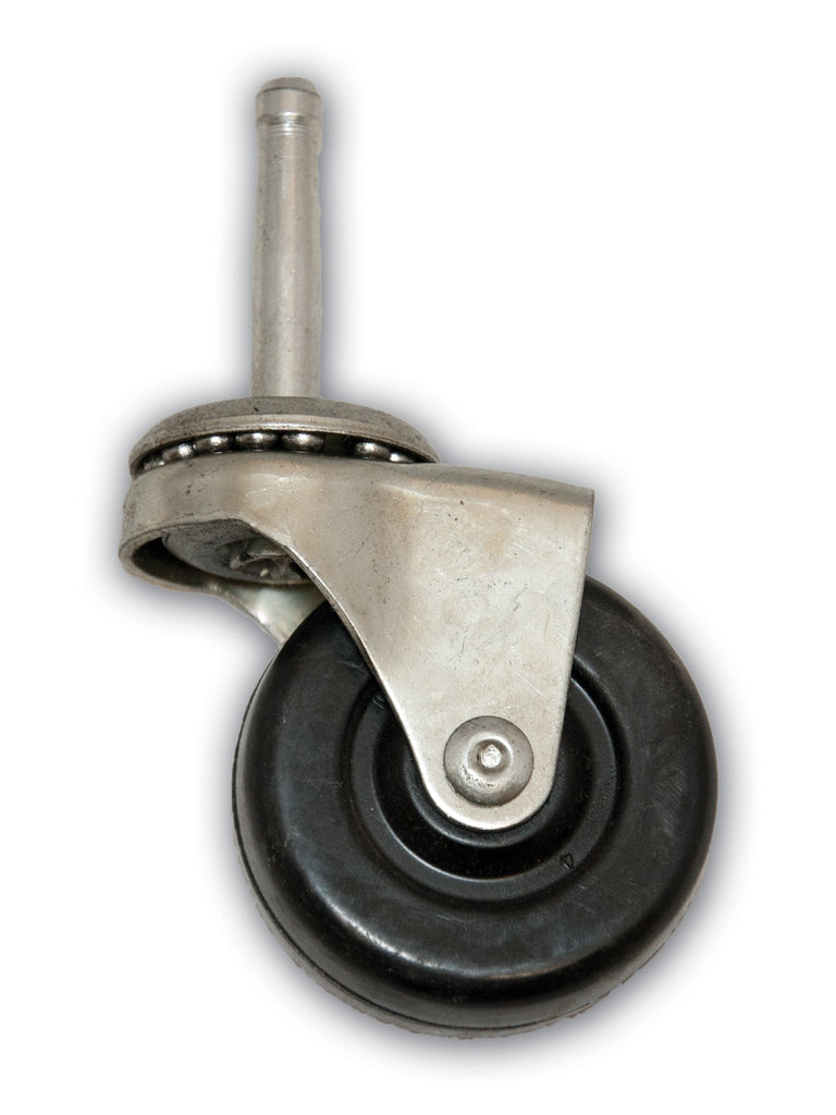 2" Swivel Rubber Caster With 5/16" X 1-1/2" Grip Neck Stem - Cass