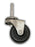 2" Swivel Rubber Caster with 5/16" x 1-1/2" Grip Neck Stem
