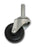 2" Swivel Rubber Caster with 3/8" x 1-1/2" Stem