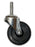 2-1/2" Swivel Rubber Caster with 5/16" x 1-1/2" Stem