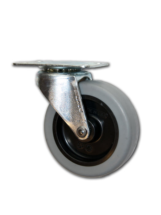 3" Swivel TPR Caster with Top Plate